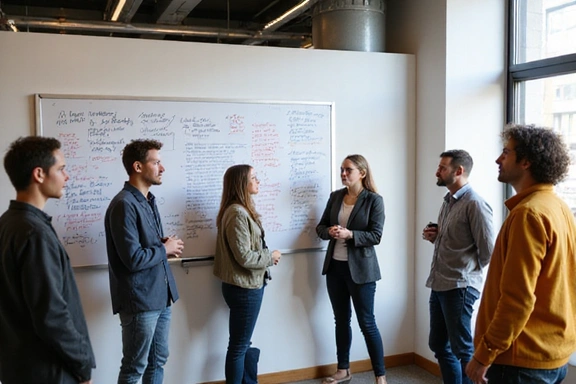 Startup team meeting