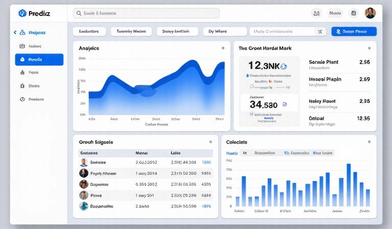 Tech startup client dashboard