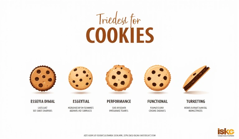 Different types of cookies illustrated